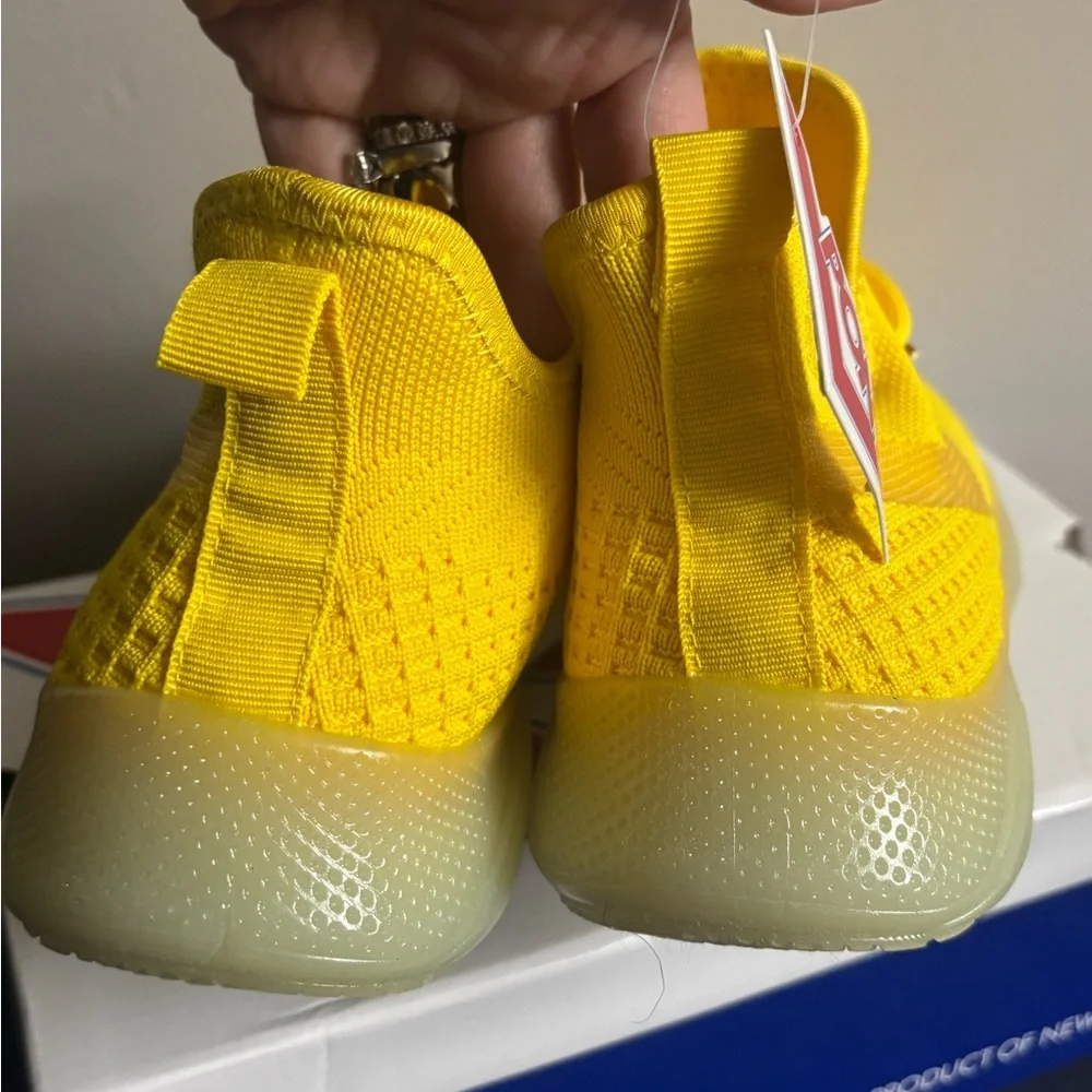 Pony PP2 Base Knit Lace Up Neon Yellow Women's Shoes Size 9.5 #16